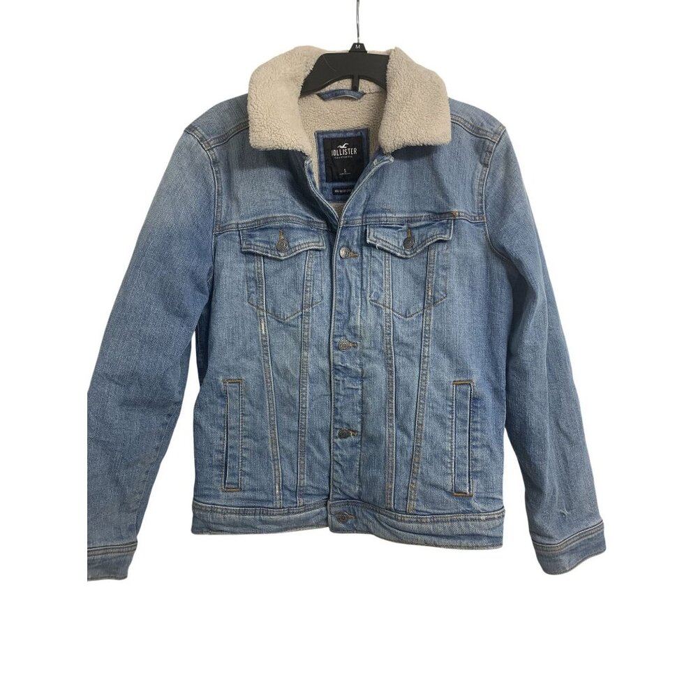 Hollister S Epic Flex Y2K Denim Sherpa Jean Jacket Classic